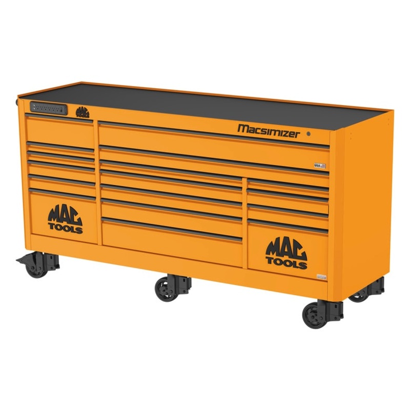 Macsimizer 17-Drawer Workstation - Fireball Orange