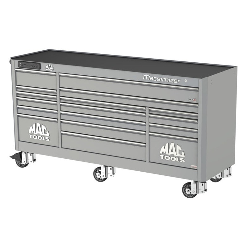 Macsimizer 17-Drawer Workstation - Mica Gray
