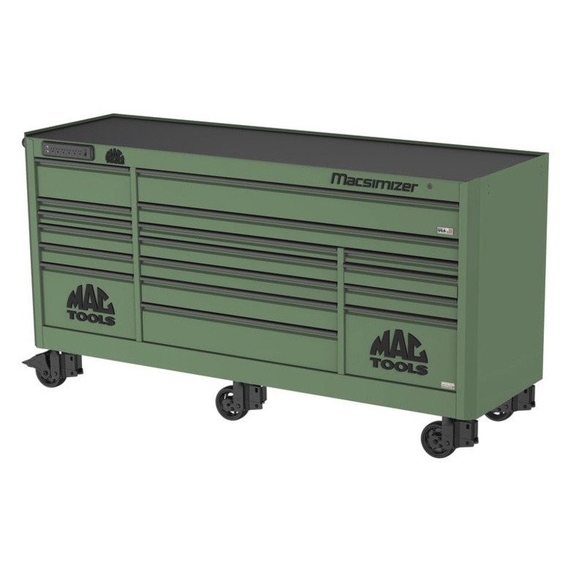 Macsimizer 17-Drawer Workstation - Olive Green