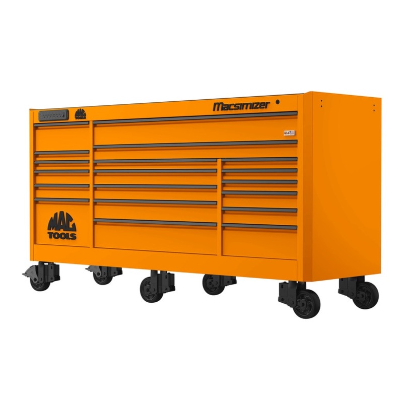 Macsimizer 19-Drawer Workstation - Fireball Orange