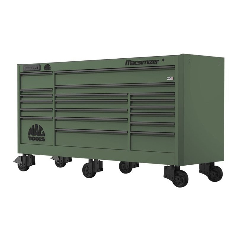 Macsimizer 19-Drawer Workstation - Olive Green