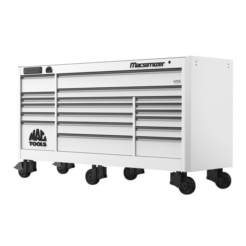 Macsimizer 19-Drawer Workstation - Titanium White