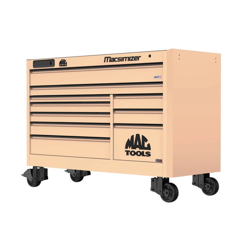 Macsimizer Series 10-Drawer Workstation with PowerTech Drawer - Desert Tan