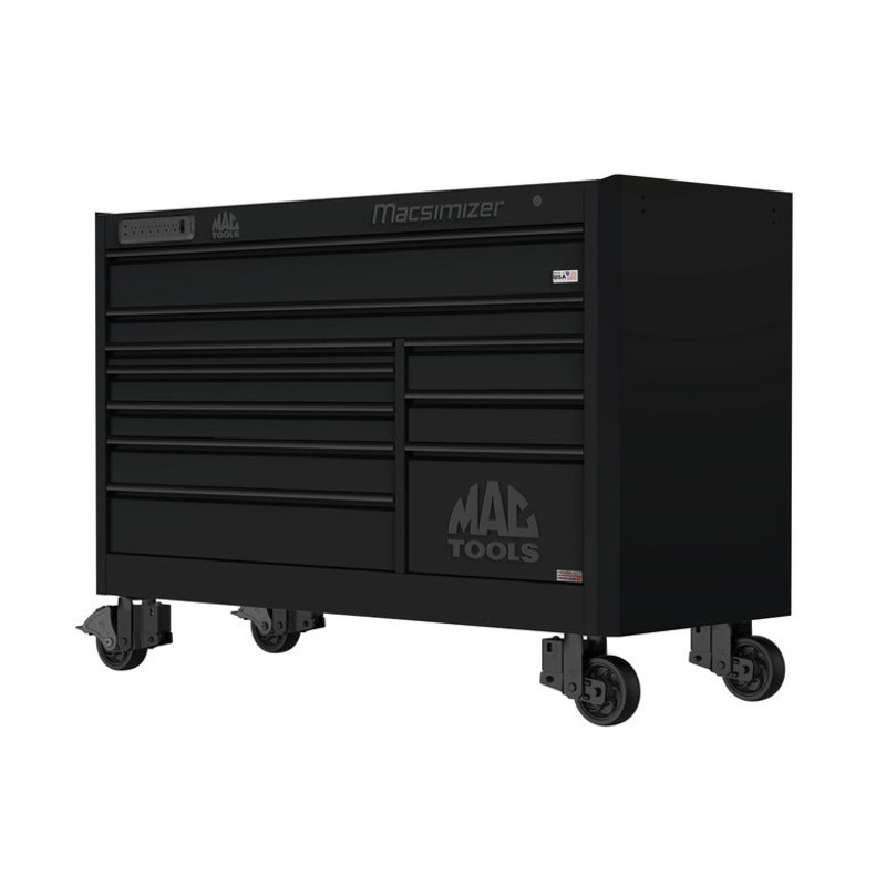 Macsimizer Series 10-Drawer Workstation with PowerTech Drawer - Flat Black