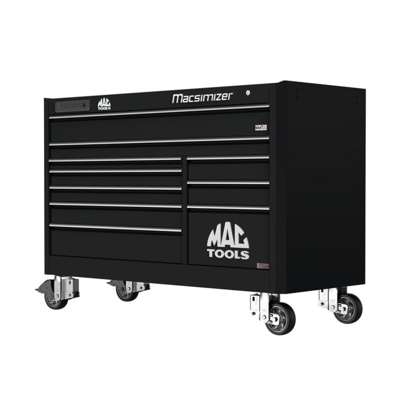 Macsimizer Series 10-Drawer Workstation with PowerTech Drawer - Galaxy Black