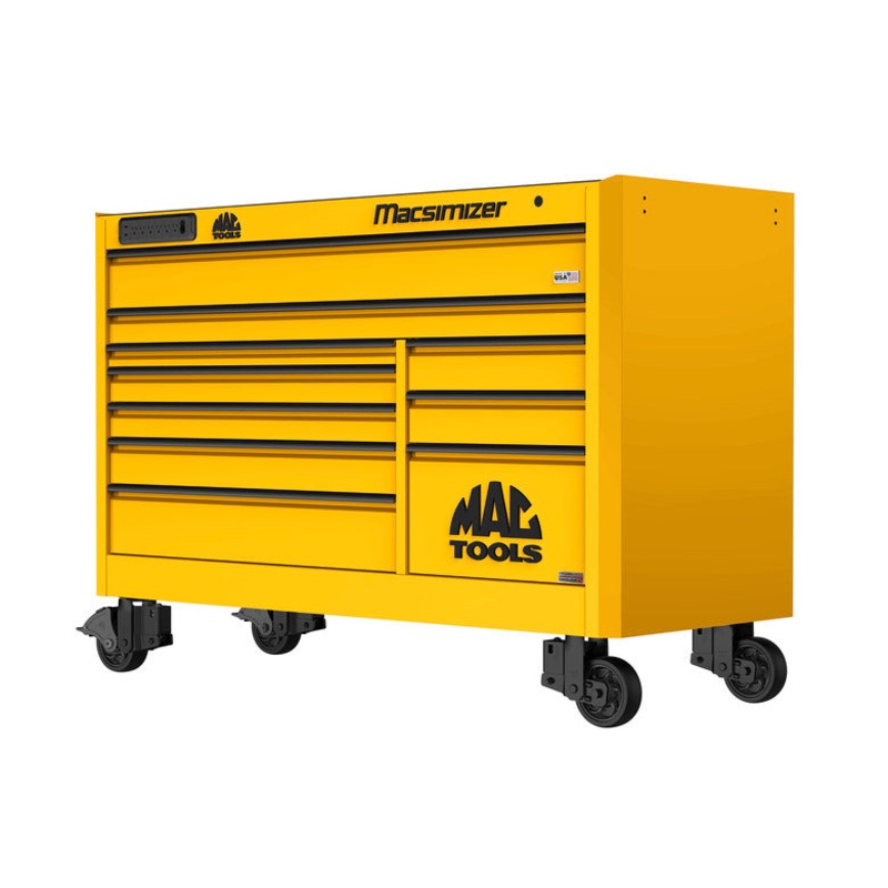 Macsimizer Series 10-Drawer Workstation with PowerTech Drawer - Sunburst Yellow