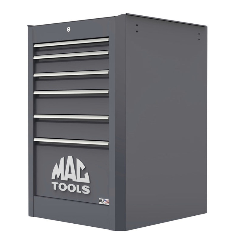 Macsimizer 6-Drawer Side Box with PowerTech Drawer - Carbon Gray