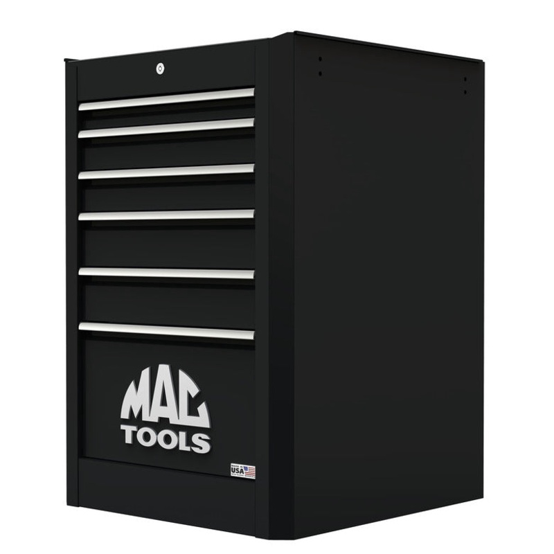 Macsimizer 6-Drawer Side Box with PowerTech Drawer - Flat Black