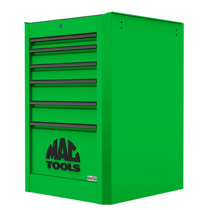 Macsimizer 6-Drawer Side Box with PowerTech Drawer - Lime Green