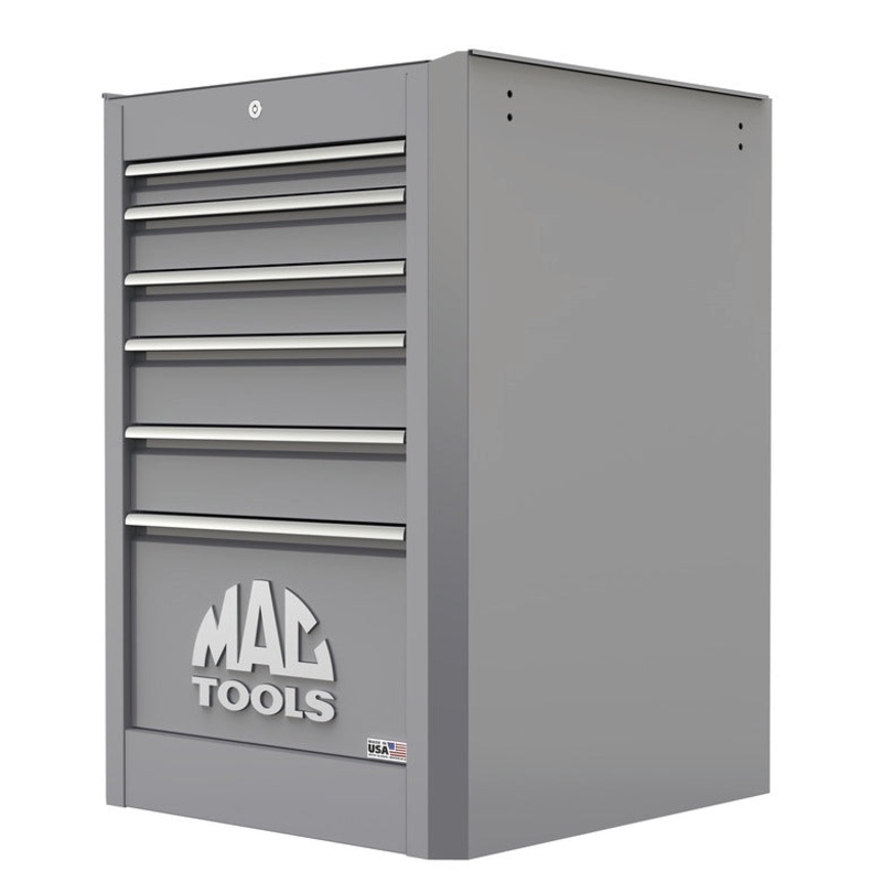 Macsimizer 6-Drawer Side Box with PowerTech Drawer - Mica Gray