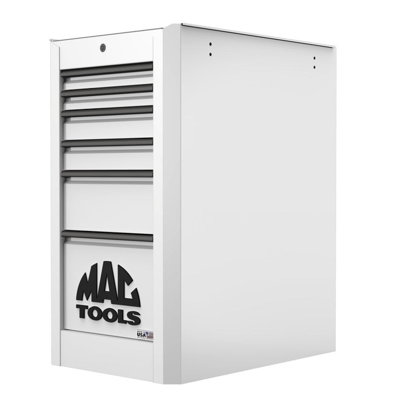 Macsimizer 6-Drawer Side Box with PowerTech Drawer - Titanium White