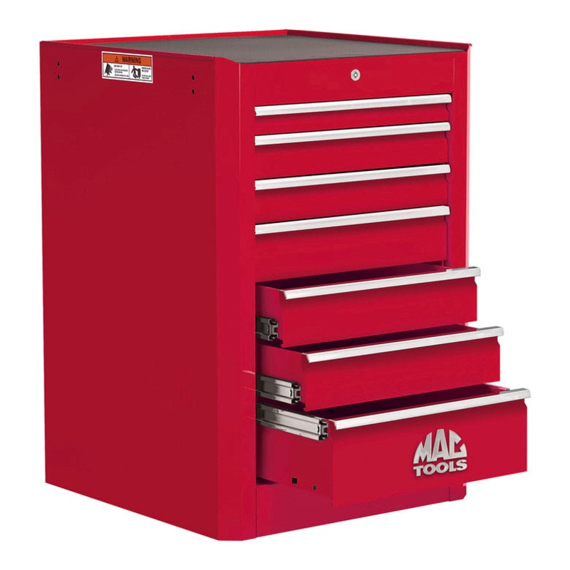 Macsimizer 7-Drawer Side Box - Firebrick Red