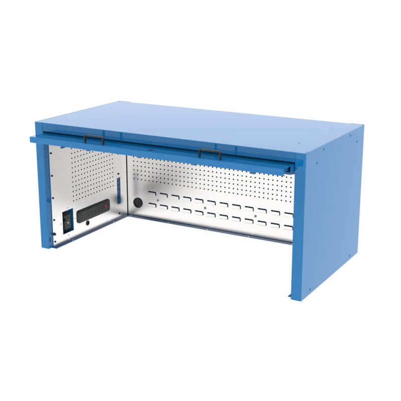 Macsimizer HD Powered Top Hutch 56" - Boss Blue-Matte Black