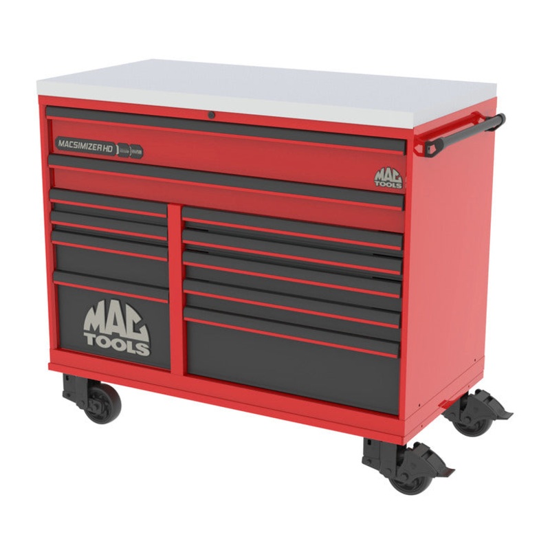 Macsimizer HD Workstation 56" - Supercar Red-Matte Black