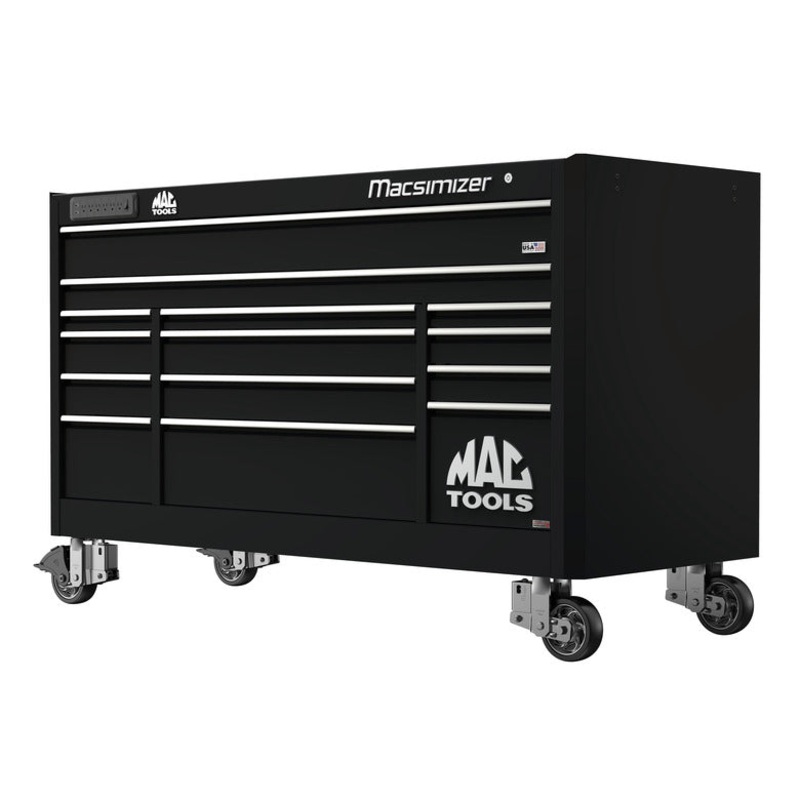 Macsimizer Series 14-Drawer Workstation with PowerTech Drawer - Galaxy Black