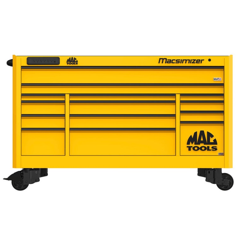 Macsimizer Series 14-Drawer Workstation with PowerTech Drawer - Sunburst Yellow