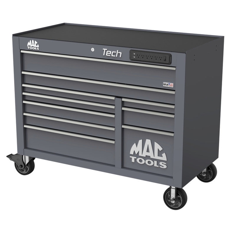Tech Series 10-Drawer Workstation - Carbon Gray