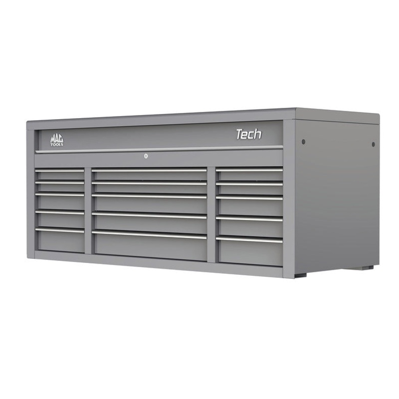 Tech Series 15-Drawer Top Chest - Mica Gray