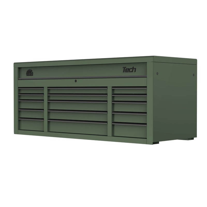 Tech Series 15-Drawer Top Chest - Olive Green