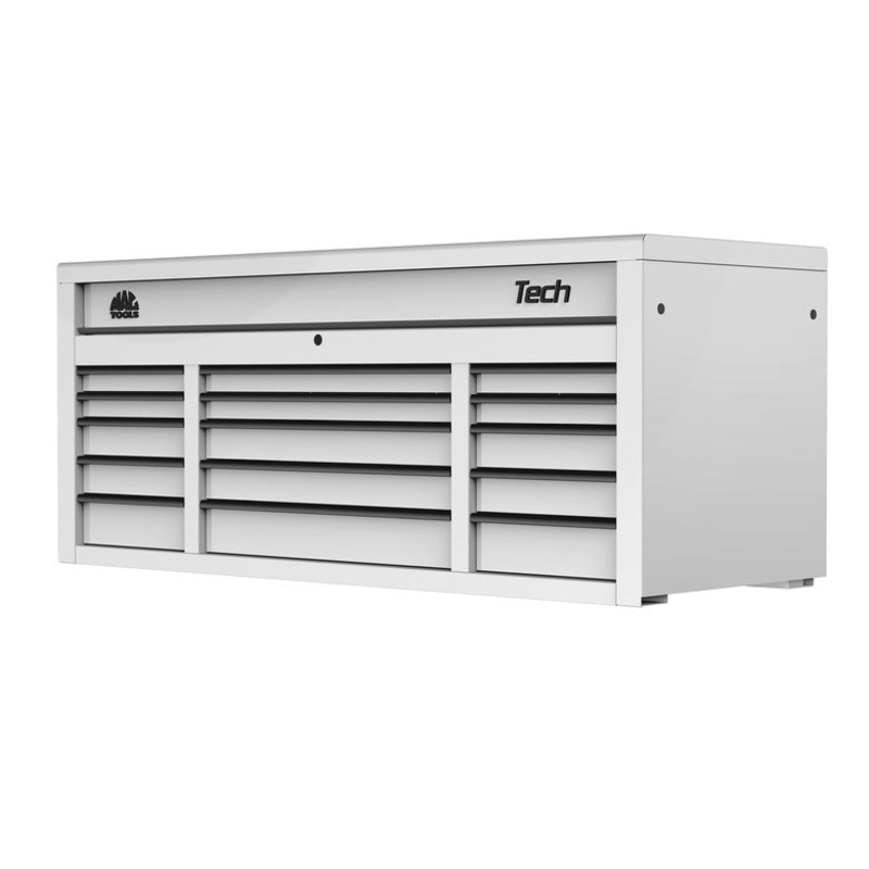 Tech Series 15-Drawer Top Chest - Titanium White