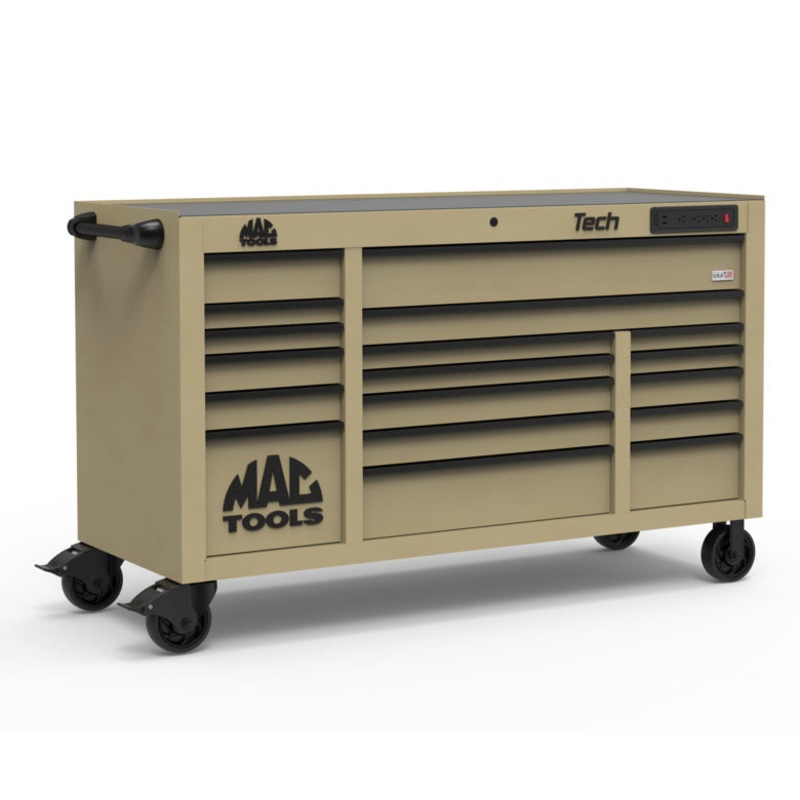 Tech Series 18-Drawer Workstation - Desert Tan