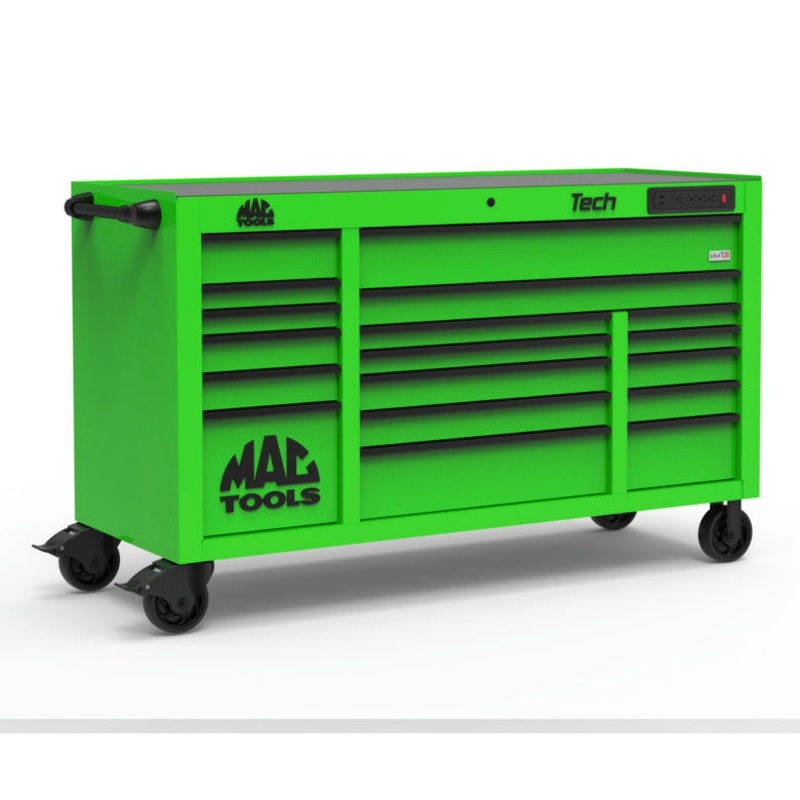 Tech Series 18-Drawer Workstation - Lime Green