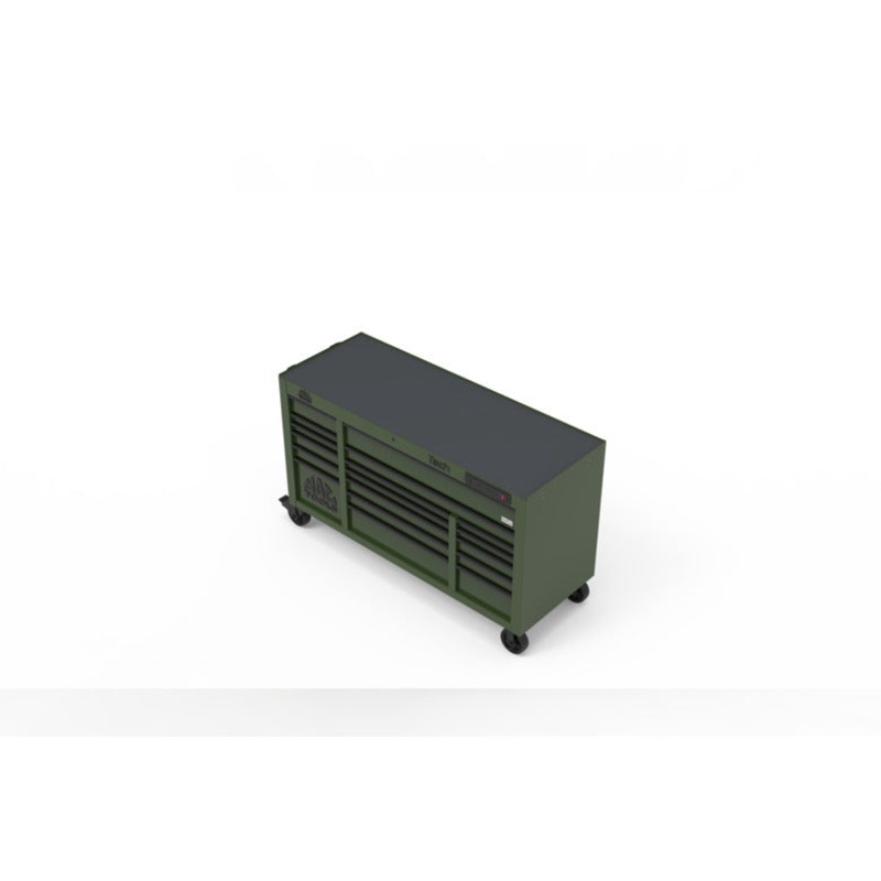Tech Series 18-Drawer Workstation - Olive Green