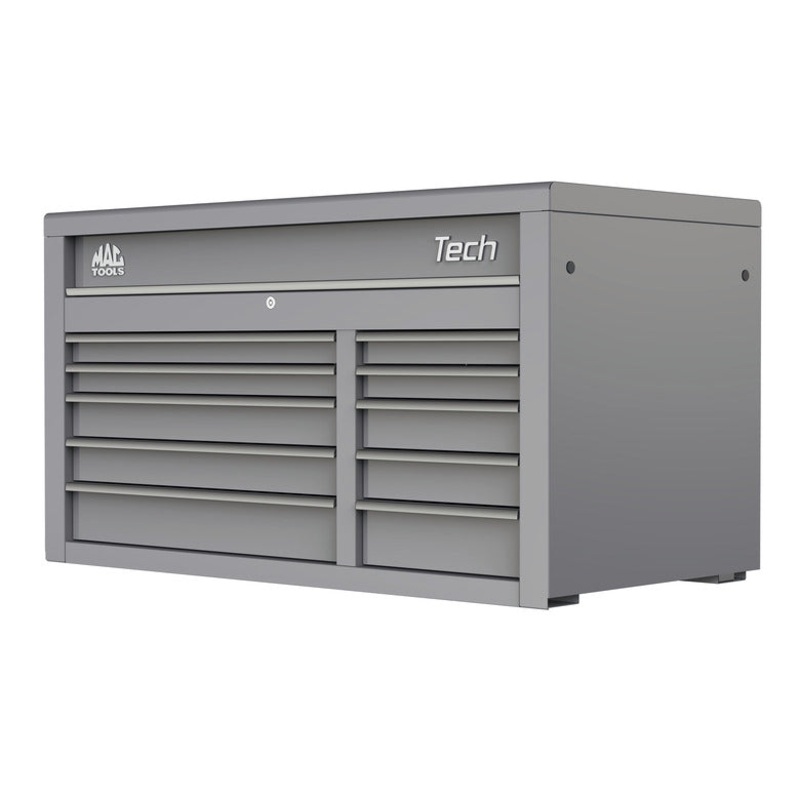 Tech Series 10-Drawer Top Chest - Mica Gray
