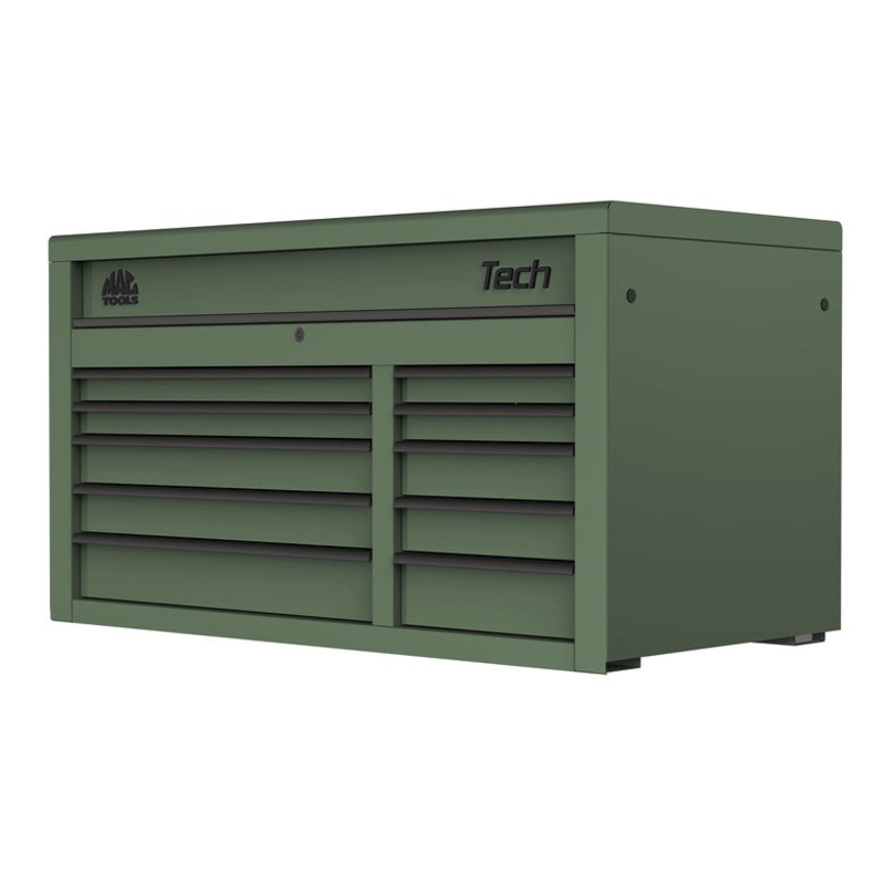 Tech Series 10-Drawer Top Chest - Olive Green