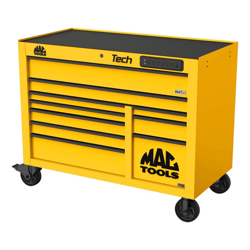 Tech Series 10-Drawer Workstation with PowerTech Drawer - Sunburst Yellow