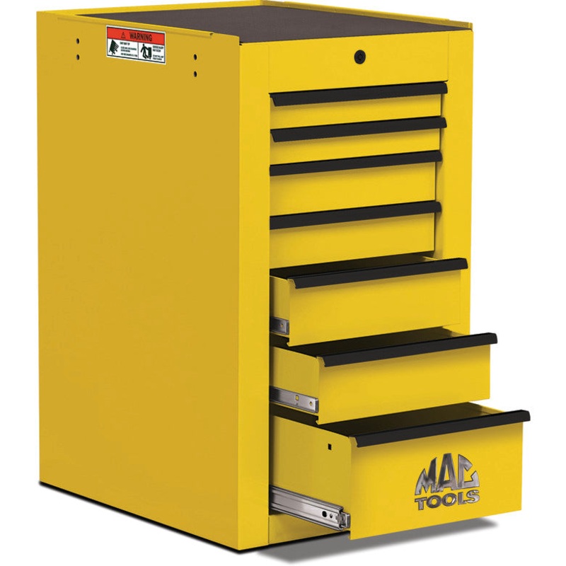 Tech Series 7-Drawer Side Cabinet - Sunburst Yellow