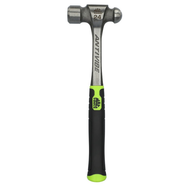 24 oz. Anti-Vibe Ball Peen Hammer - Hi-Vis Green