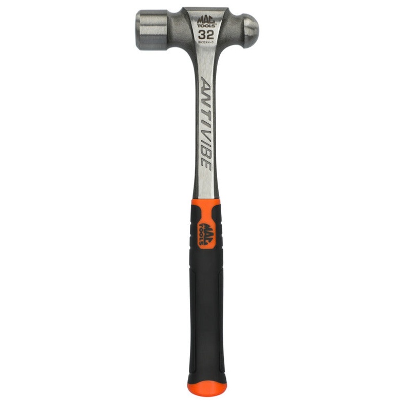32 oz. Anti-Vibe Ball Peen Hammer - Hi-Vis Orange