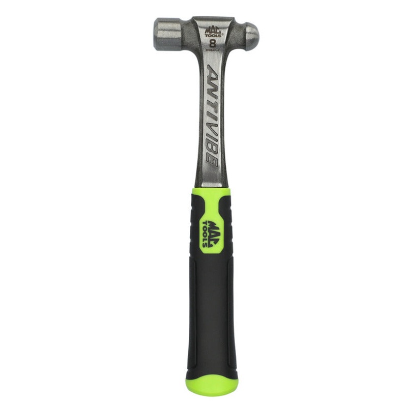 8 oz Anti-Vibe Ball Peen Hammer - Hi-Vis Green