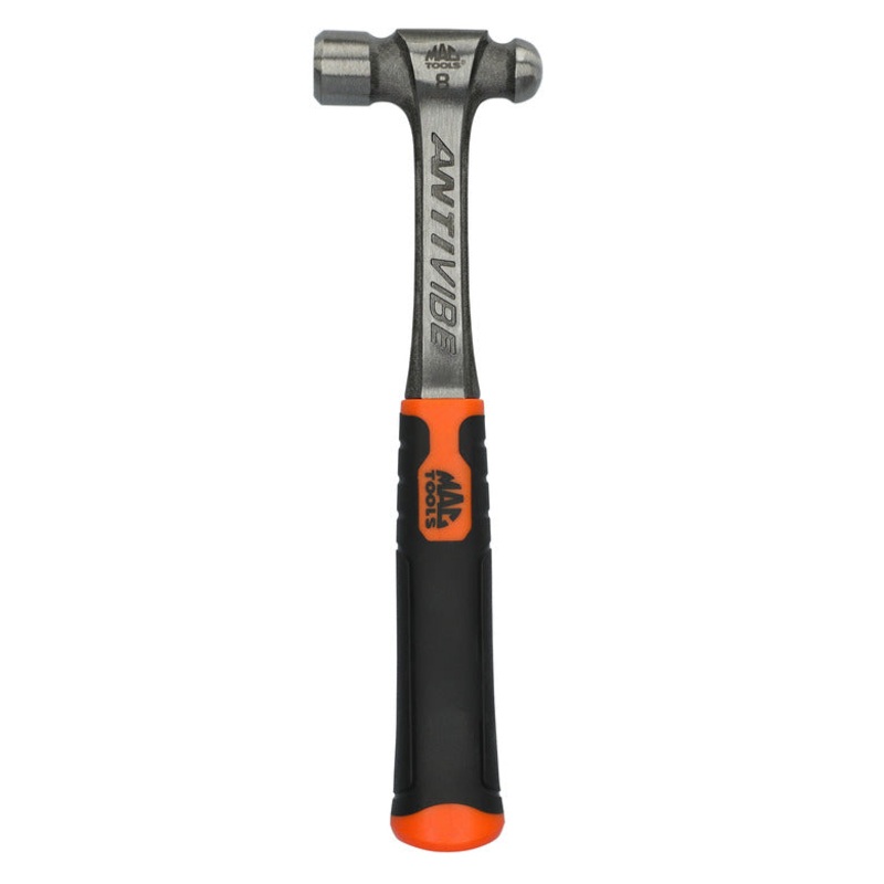 8 oz. Anti-Vibe Ball Peen Hammer - Hi-Vis Orange