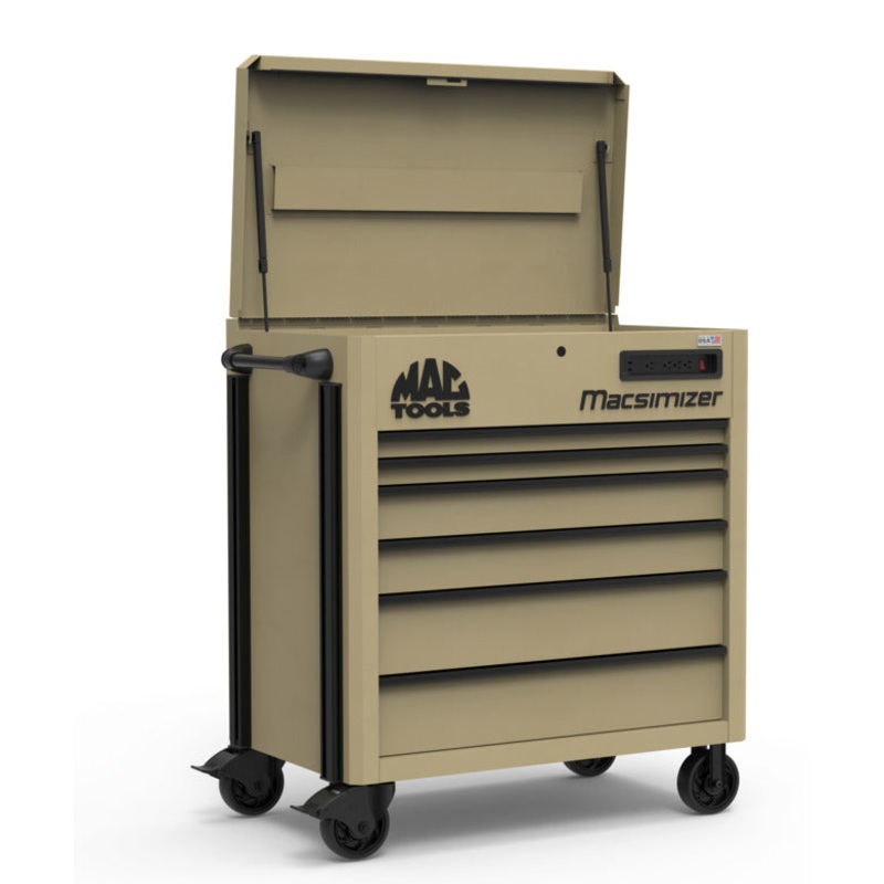 Macsimizer 6-Drawer Utility Cart - Desert Tan