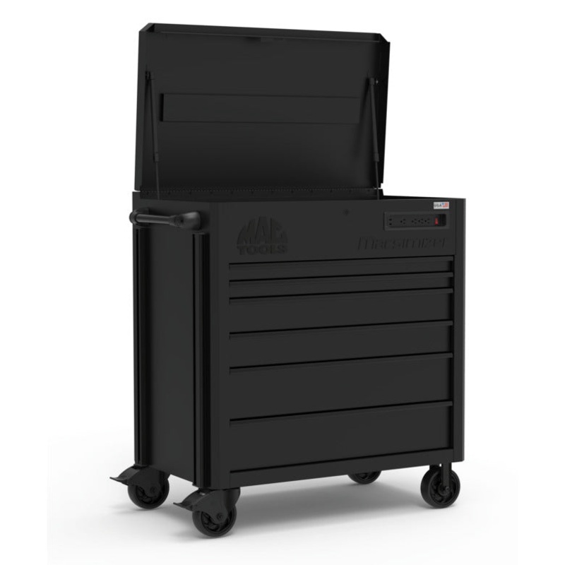 Macsimizer 6-Drawer Utility Cart - Flat Black