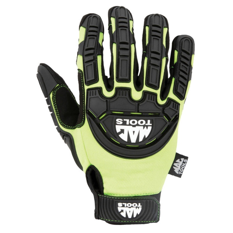 Impact Gloves - Hi-Visibility Green - XX-Large