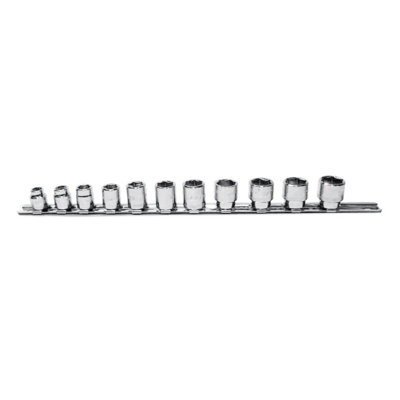 11-PC. 3/8" Drive Metric Super-Short Socket Set - 6-PT.