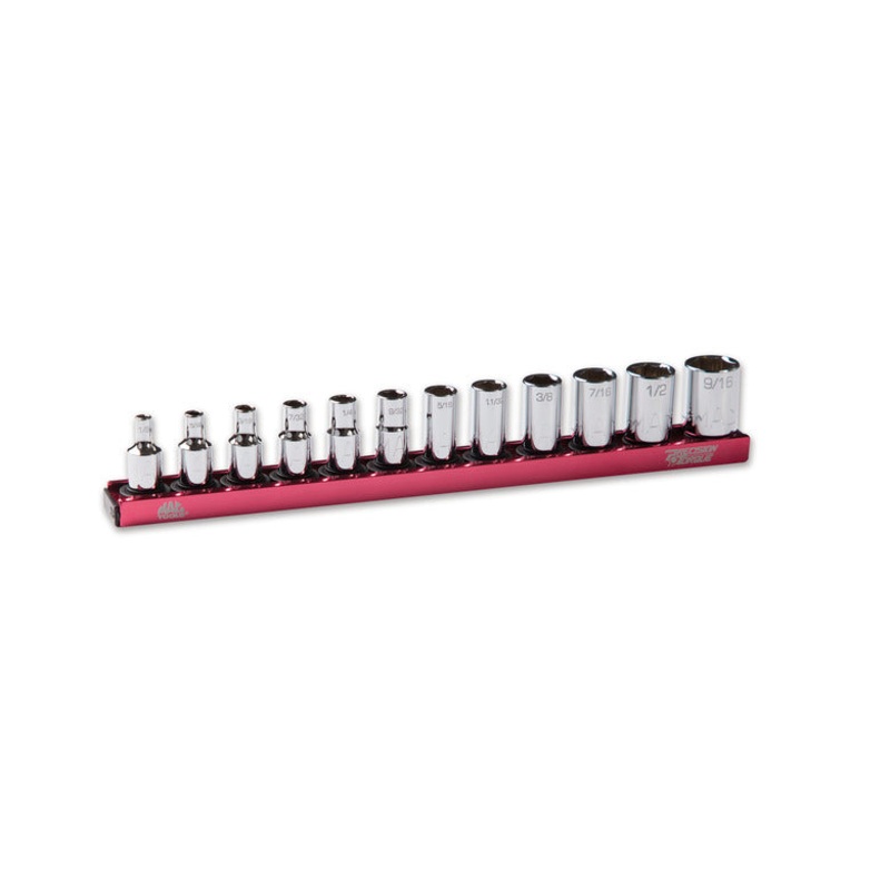 12-PC. 1/4" Drive SAE Non-Slip Socket Set - 6-PT.