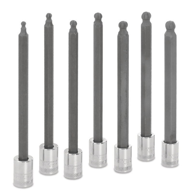7-PC. 3/8" Drive R.B.R.T. Long Speed Hex Driver Set