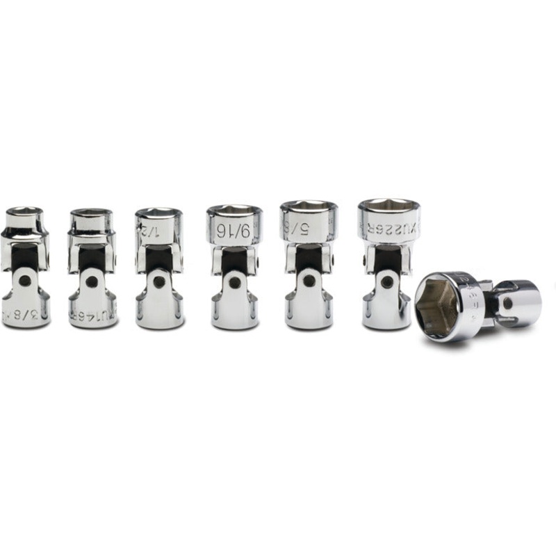 7-PC. 3/8" Drive SAE Universal Socket Set - 6-PT.