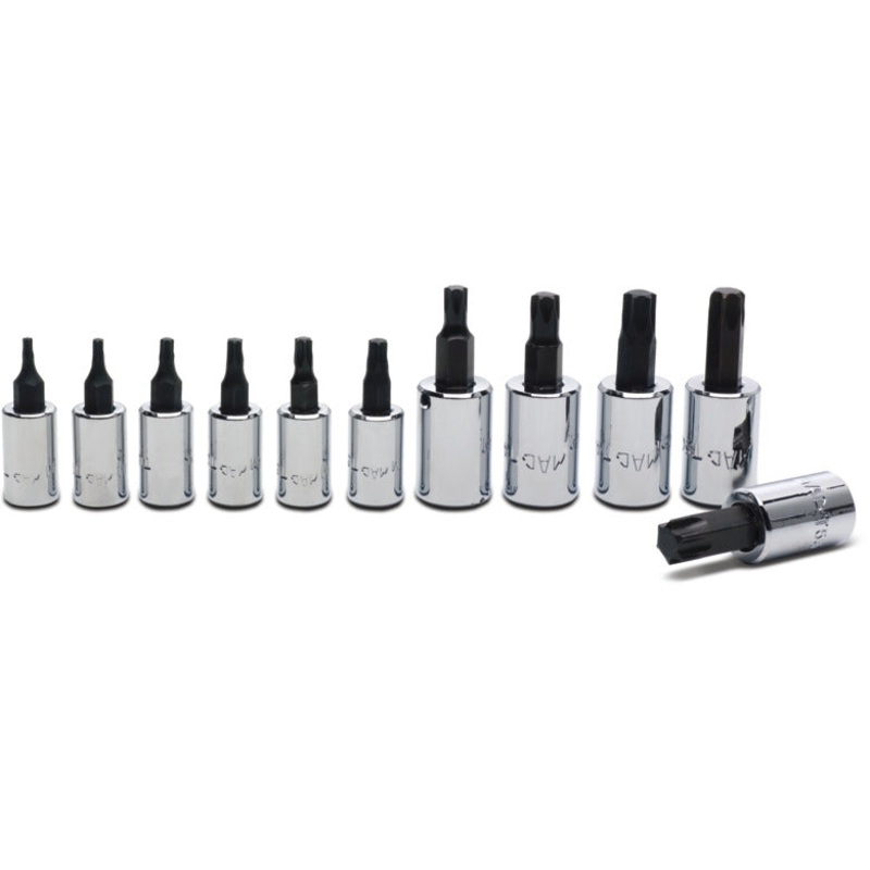 11-PC. 1/4" and 3/8" Drive Torx Driver Set
