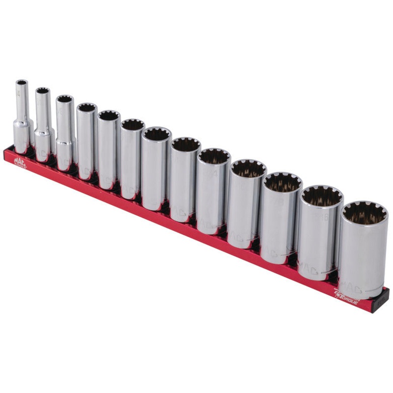 13-PC. 3/8 Drive SAE Deep Spherical Socket Set