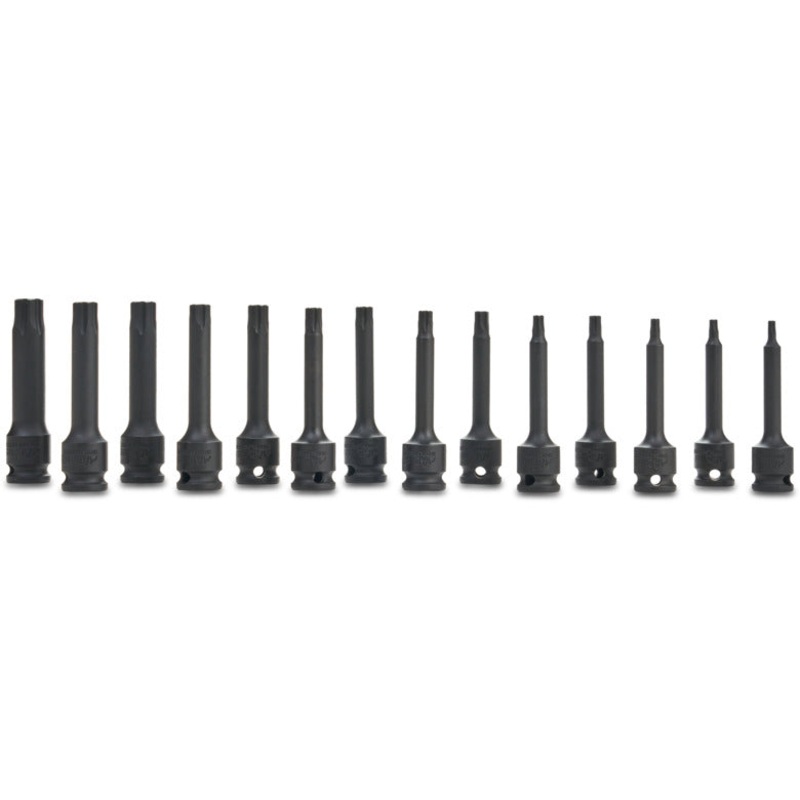14-PC. 3/8" Drive R.B.R.T. Metric/SAE Long Impact Hex Drivers