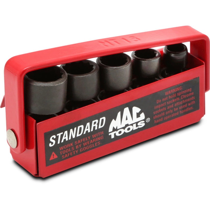 5-PC. 1/4" Drive SAE Universal Impact Socket Set - 12-PT.
