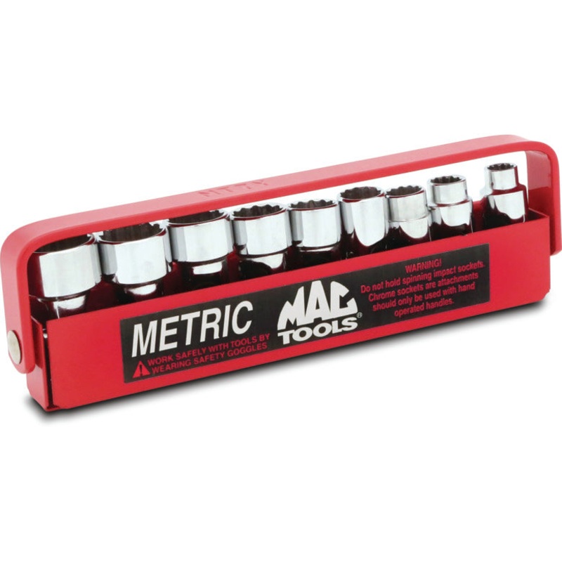 9-PC. 1/4" Drive Metric Universal Socket Set - 12-PT.