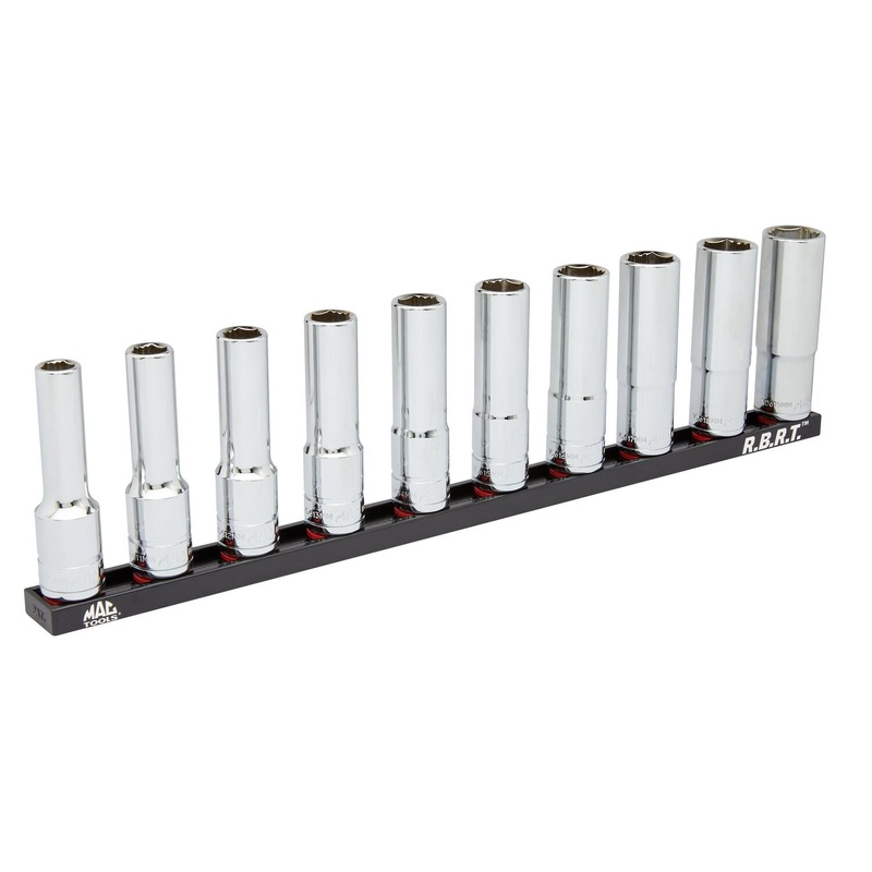 10-PC. 1/2" Drive Deep Metric R.B.R.T. Socket Set
