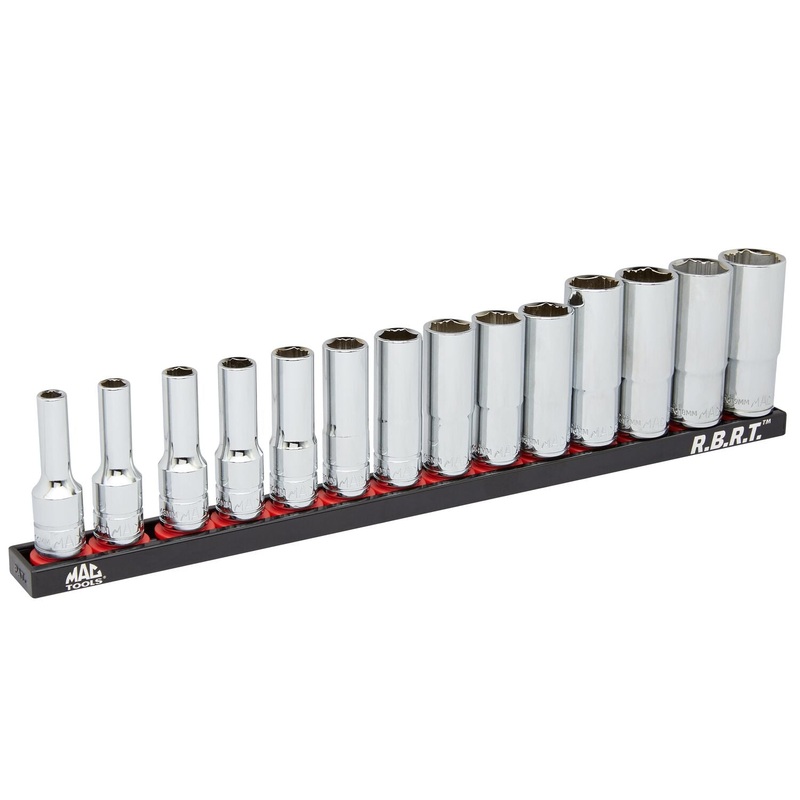 14-PC. 3/8" Drive Deep Metric R.B.R.T. Socket Set