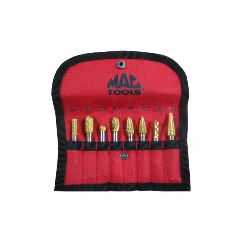 8-PC. Titanium Carbide Burr Set